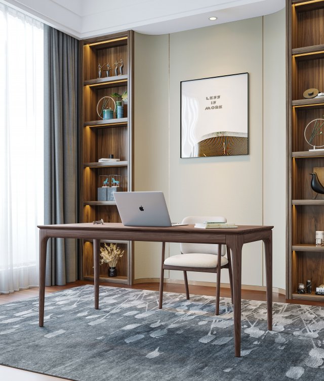 modern office 3D 模型 .c4d .max .obj .3ds .fbx .stl .blend 