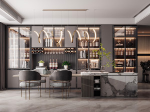 modern restaurant 3D मॉडल