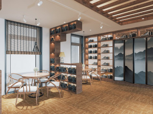 modern bookstore Modelo 3D