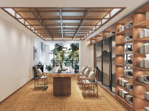 modern bookstore 3D Model