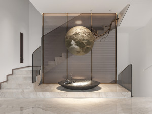 modern stair sculpture 3D Model