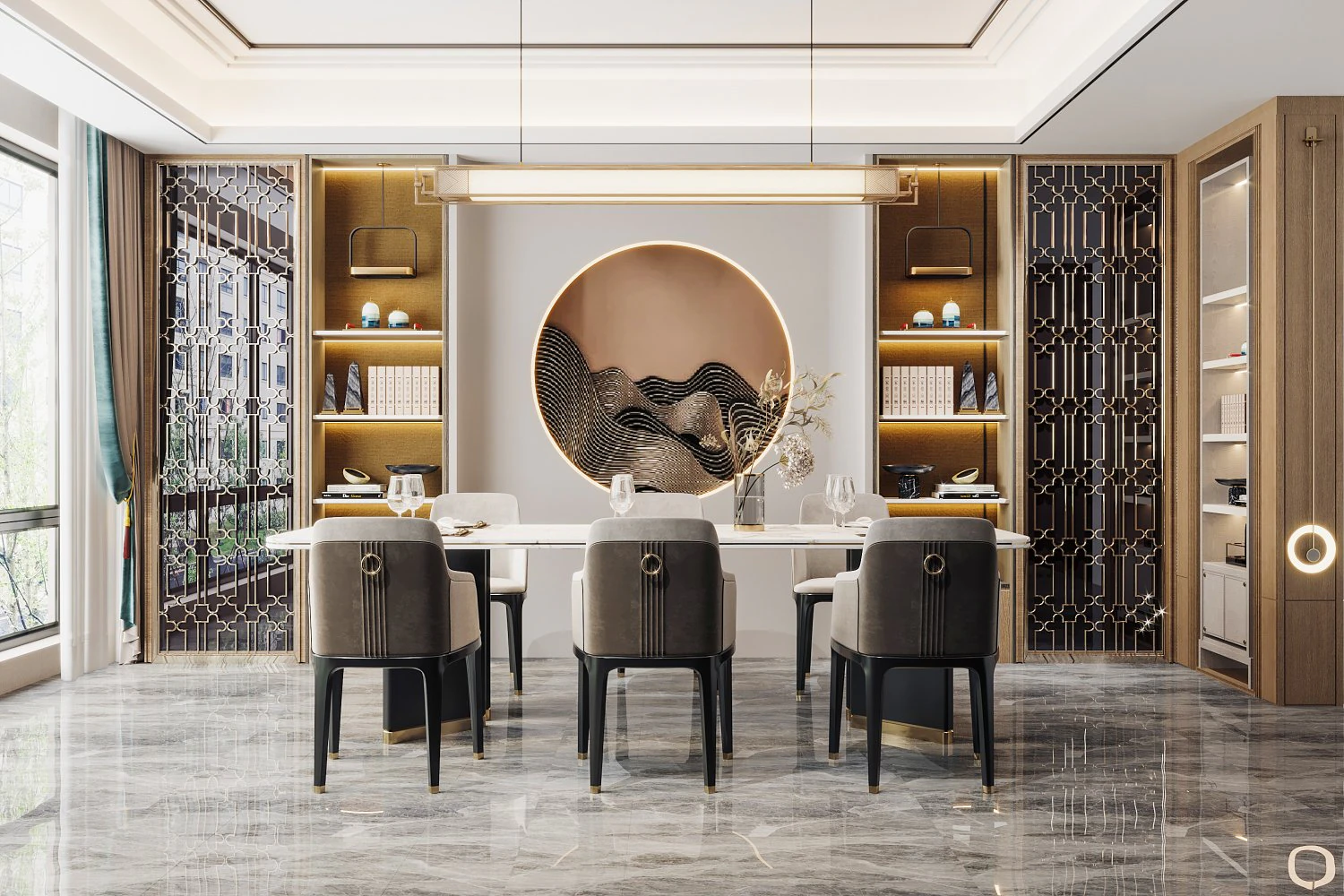 modern restaurant 3D Model .c4d .max .obj .3ds .fbx .stl .blend 