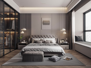 modern bedroom 3Dモデル