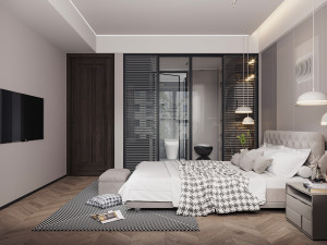 modern bedroom 3D Model