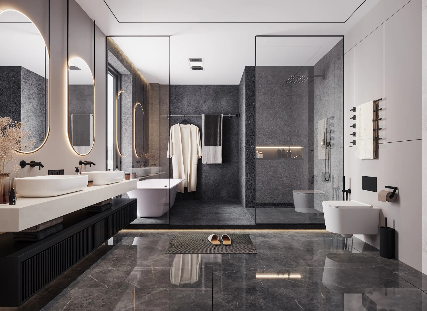 modern toilet bathroom 3D Model .c4d .max .obj .3ds .fbx .stl .blend 