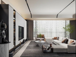 modern living room 3D Model