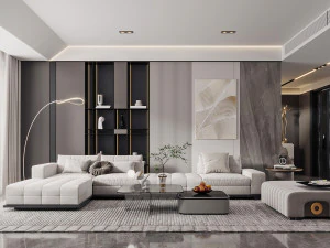 モダンなリビングルーム 3Dモデル