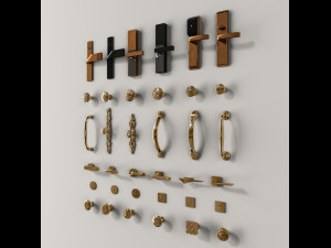 modern door handle 3D Model