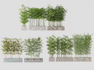 modern plants Modèle 3D