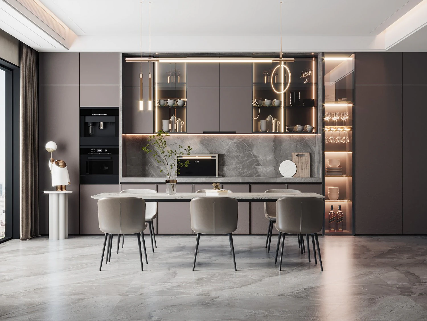 modern restaurant 3D Model .c4d .max .obj .3ds .fbx .stl .blend
