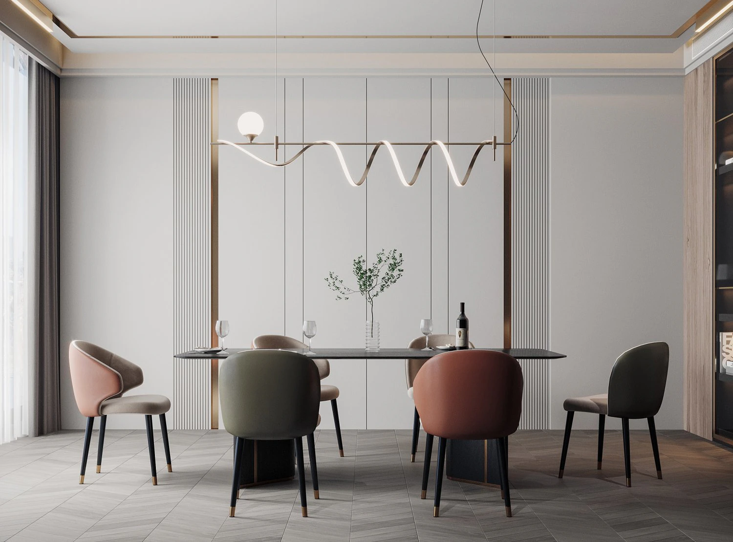 modern restaurant 3D Model .c4d .max .obj .3ds .fbx .stl .blend 