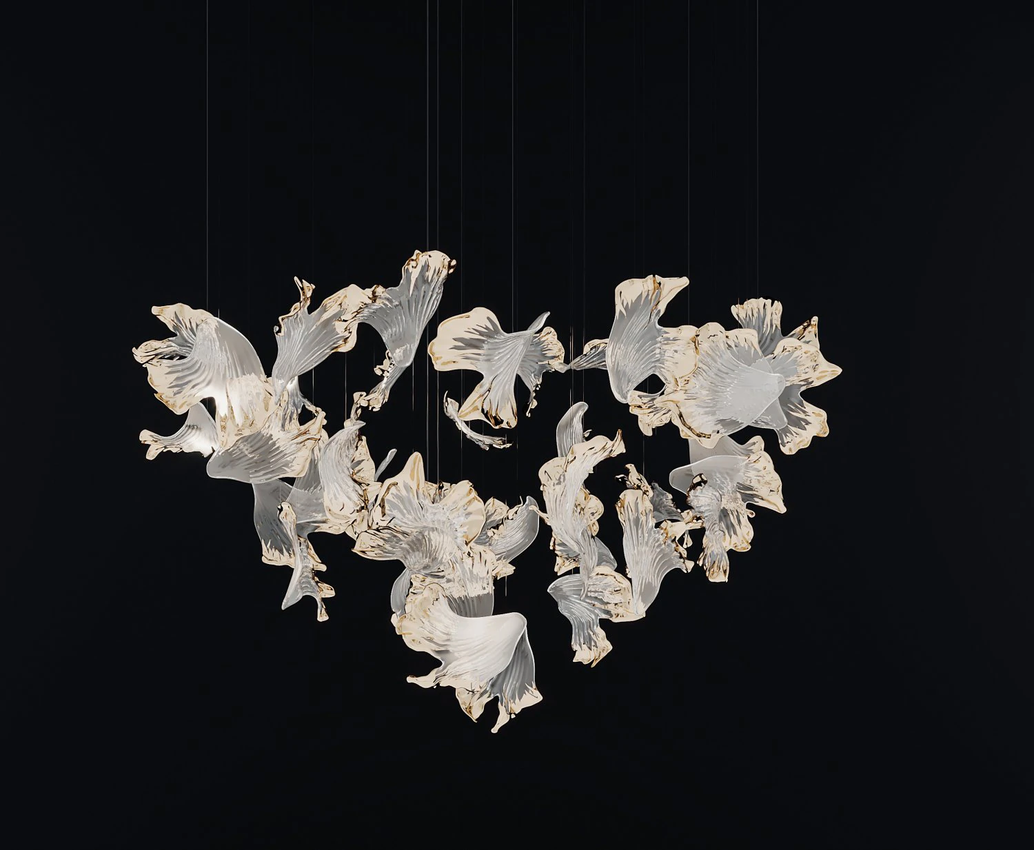 modern chandelier 3D Model .c4d .max .obj .3ds .fbx .stl .blend 