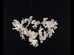 modern chandelier 3D मॉडल
