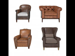 american sofa 3D Model