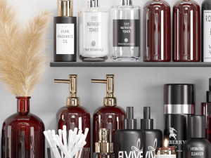 modern bathroom accessories shower gel 3D Модель