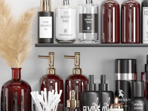 acess&oacute;rios de banheiro modernos gel de banho Modelo 3D