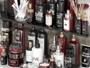 modern bathroom accessories shower gel 3D Модель