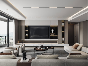 modern living room Modello 3D