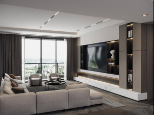 modern living room 3D मॉडल