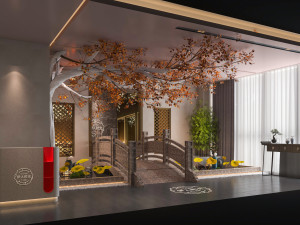 modern restaurant 3D 모델