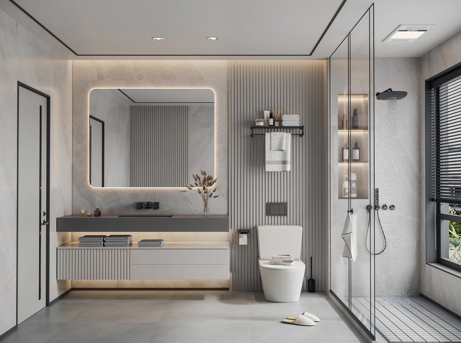 modern toilet bathroom 3D Model .c4d .max .obj .3ds .fbx .stl .blend