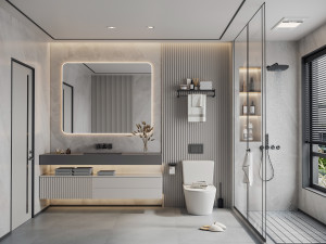 modern toilet bathroom 3D Model