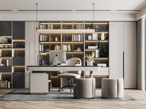 modern office Modelo 3D