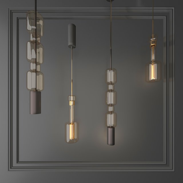 modern chandelier 3D Модель .c4d .max .obj .3ds .fbx .stl .blend 
