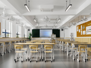 modern classroom Modelo 3D