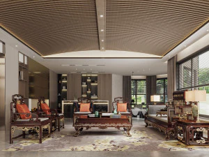 modern living room 3D Model