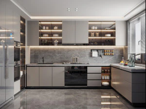 현대적인 주방 3D 모델