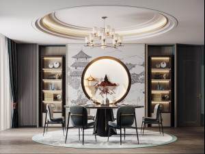 modern restaurant Modelo 3D