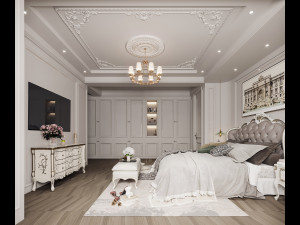 american bedroom Modelo 3D