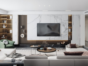 modern living room 3D मॉडल