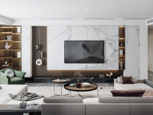 modern living room 3D Model
