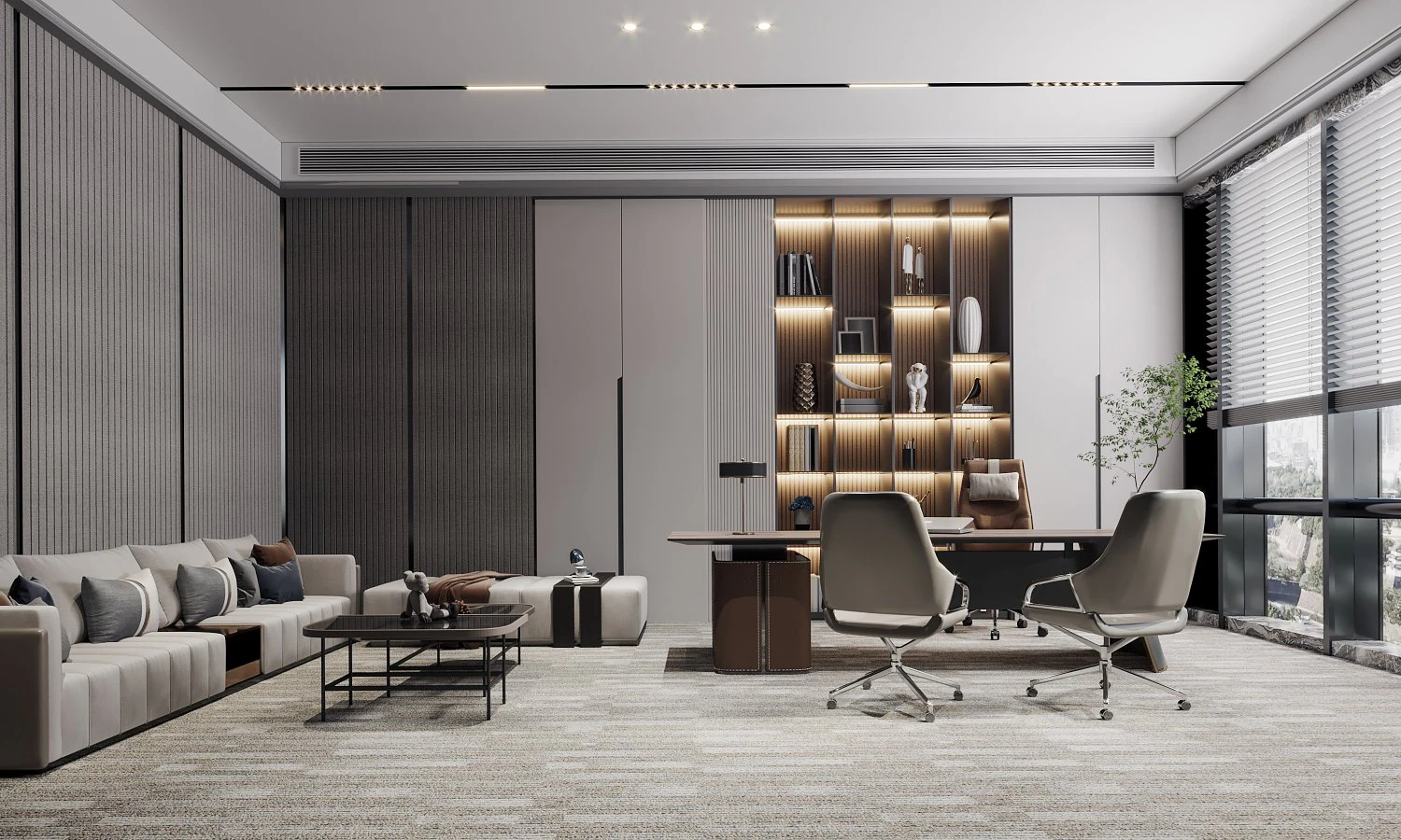 modern office 3D Model .c4d .max .obj .3ds .fbx .stl .blend