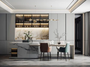 современный ресторан 3D Модель