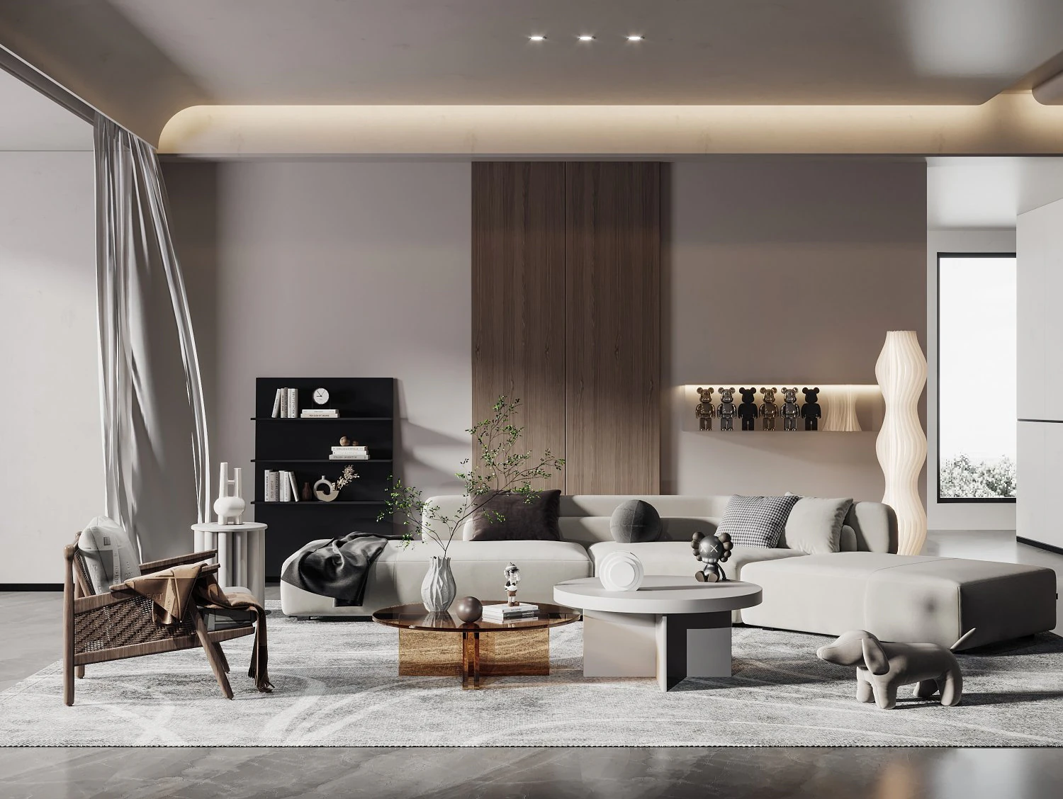 modern living room 3D Model .c4d .max .obj .3ds .fbx .stl .blend