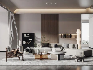 modern oturma odası 3D Model