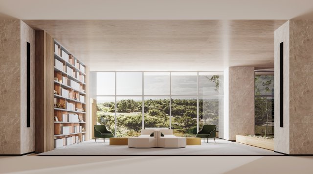 modern sales office 3D Model .c4d .max .obj .3ds .fbx .stl .blend 