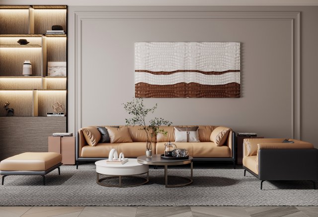 modern sofa 3D Model .c4d .max .obj .3ds .fbx .stl .blend