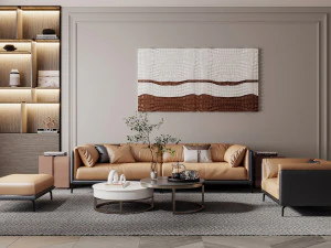 сучасний диван 3D Модель