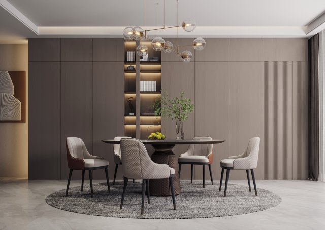 modern restaurant Model 3D .c4d .max .obj .3ds .fbx .stl .blend 