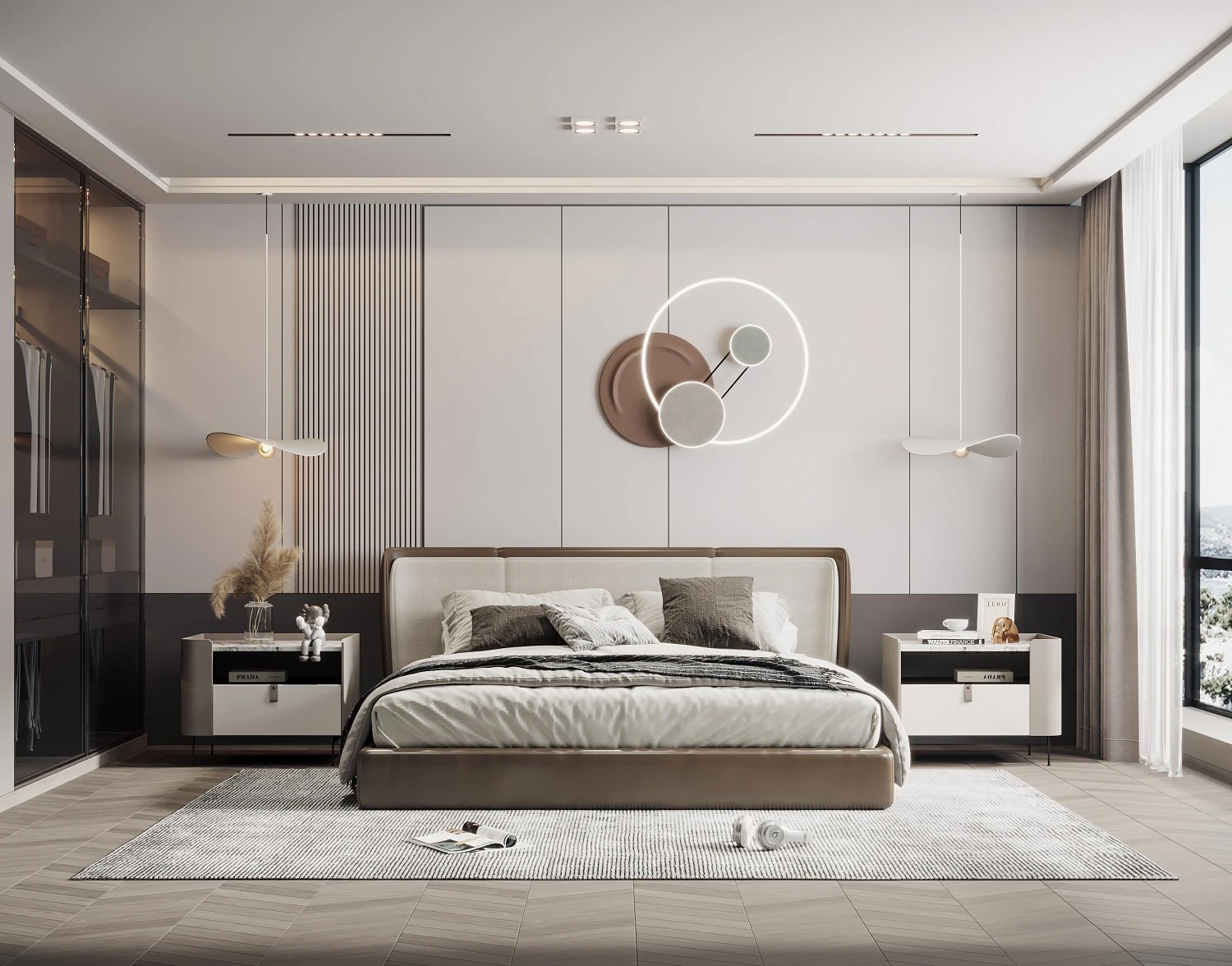 modern bedroom 3D Model .c4d .max .obj .3ds .fbx .stl .blend