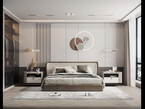 modern yatak odası 3D Model
