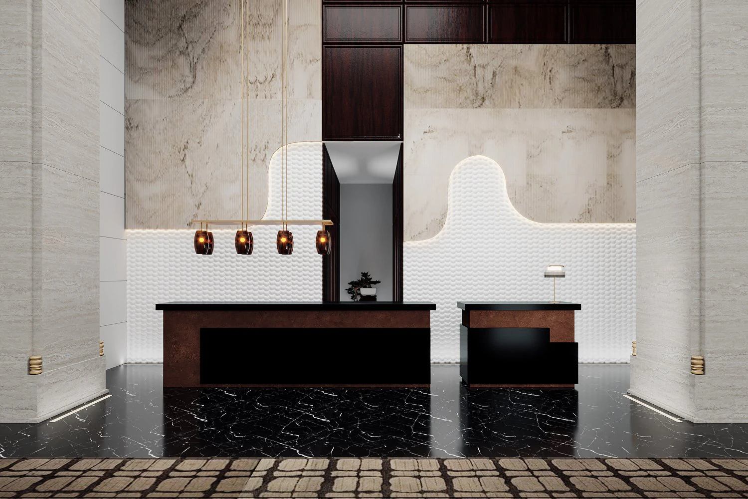 modern sales office 3D Model .c4d .max .obj .3ds .fbx .stl .blend