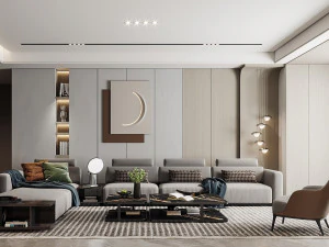 modern living room 3D Model