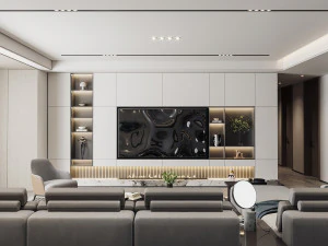 modern living room 3D Model