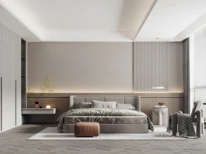 modern yatak odası 3D Model