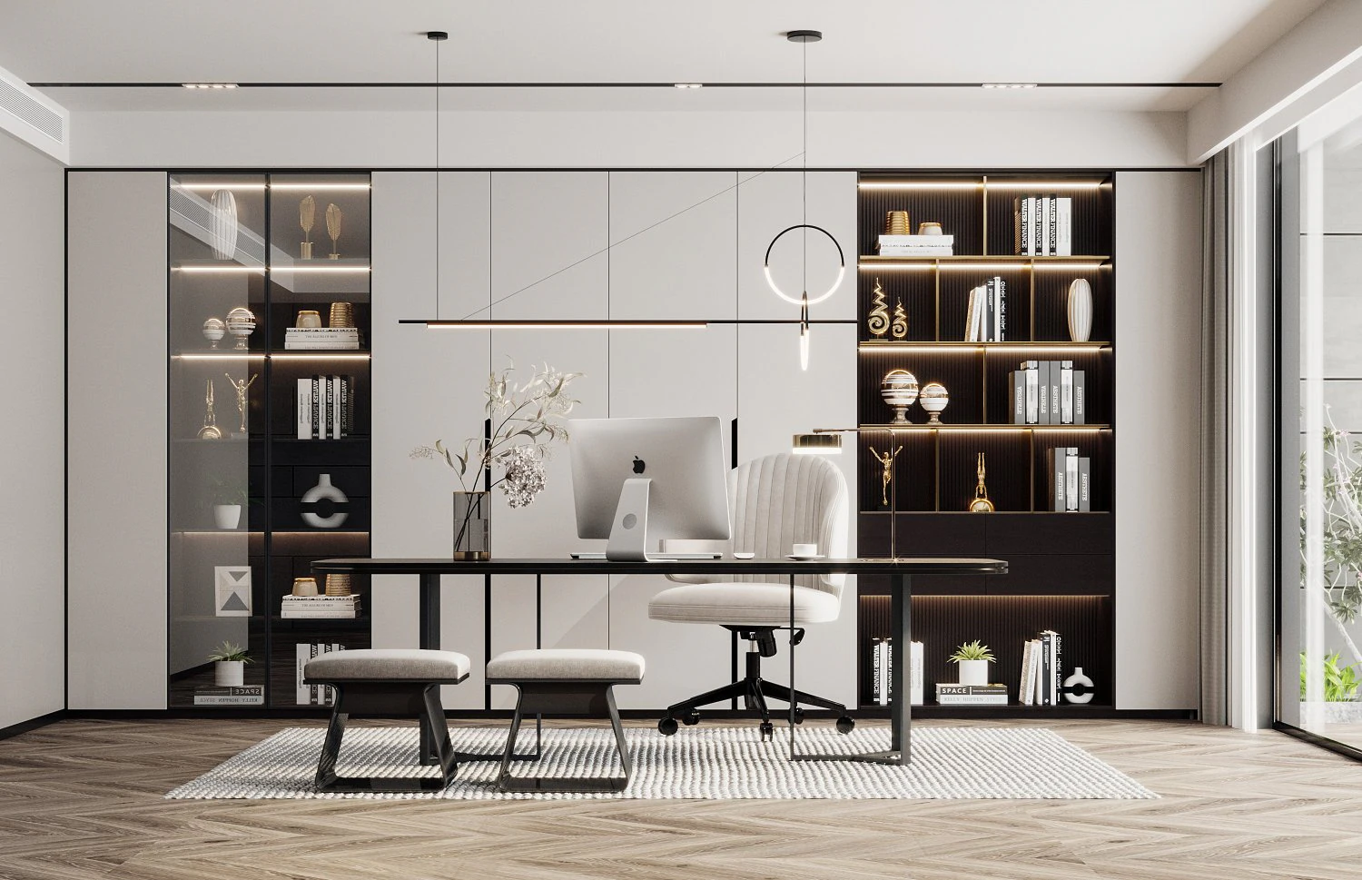 modern office 3D Model .c4d .max .obj .3ds .fbx .stl .blend 